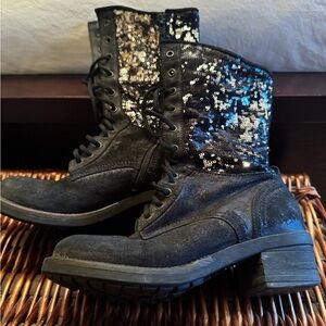 Miss Sixty combat boots. Women size 37. Great condition!